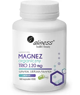 Magnez organiczny TRIO 120mg z B6