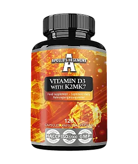 Vitamin D3 K2 MK7 (d3+k2) (NEW Veggie Caps)