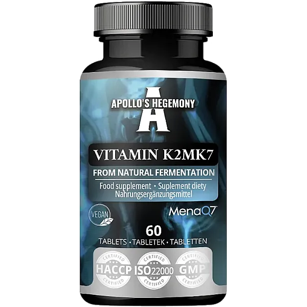 Vitamin K2 MK7 MenaQ7 (patentowana witamina K2) 200mcg