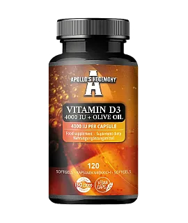Vitamin D3 4000IU with Olive Oil (gelcaps) AH+