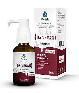 Avitale Naturalna witamina D3 VEGAN 1000 IU