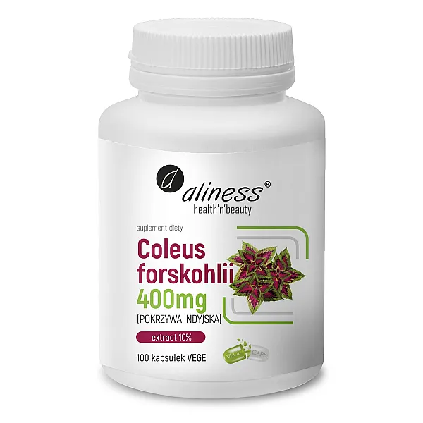 Coleus forskohlii 10% 400 mg (pokrzywa indyjska)