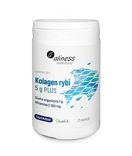 Kolagen rybi 5 g PLUS siarka OptiMSM, wit C (proszek)