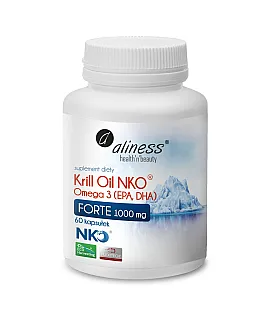 Krill Oil NKO® Omega 3 z Astaksantyną 1000 mg FORTE