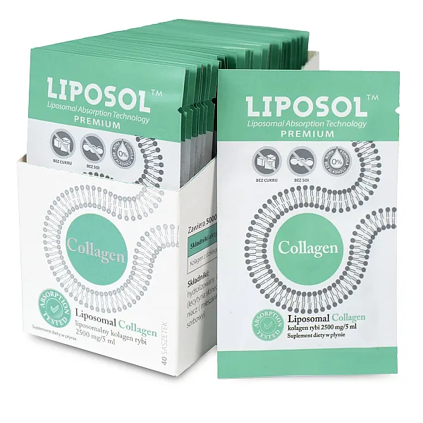 Liposol Liposomalny Collagen Rybi 2500 mg/5 ml w saszetkach