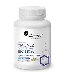 Magnez organiczny TRIO 120 mg z B6