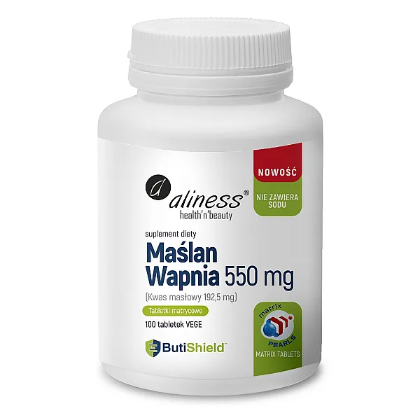 Maślan wapnia 550 mg (bez sodu)