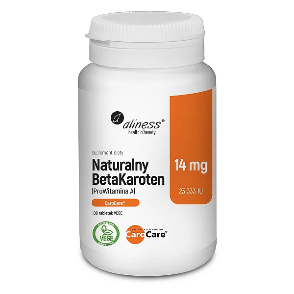 Naturalny BetaKaroten 14 mg (ProWitamina A)