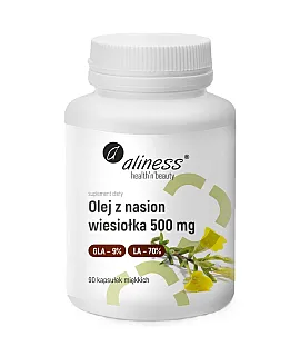 Olej z nasion wiesiołka 9%/70% 500 mg