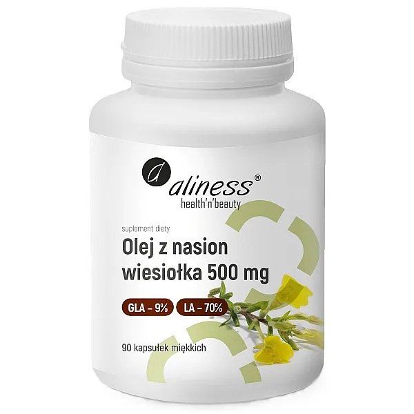 Olej z nasion wiesiołka 9%/70% 500 mg