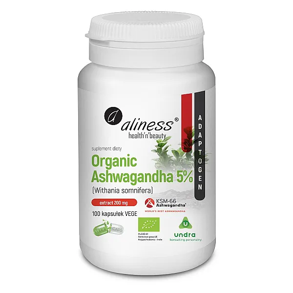 Organic Ashwagandha 5% KSM-66 200 mg
