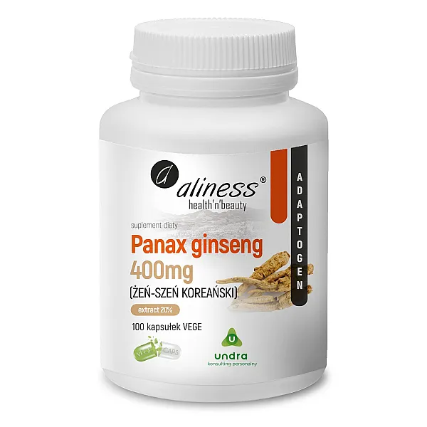 Panax Ginseng (żeń-szeń koreański) 400 mg