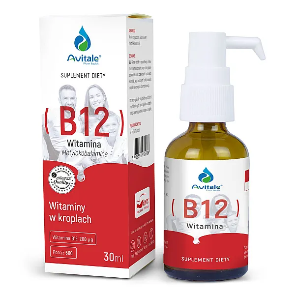 Krople AVITALE Witamina B12 200mcg