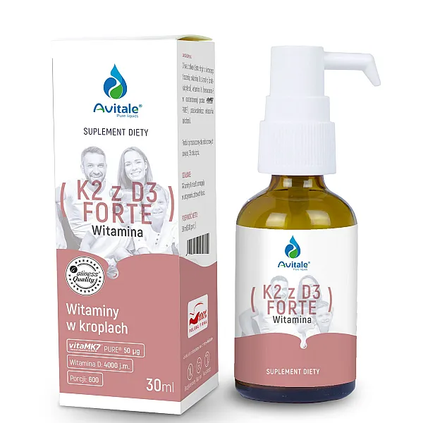Avitale Witamina D3 FORTE 4000 z lanoliny krople