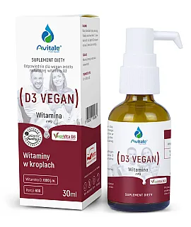 Avitale Naturalna witamina D3 VEGAN 1000 IU
