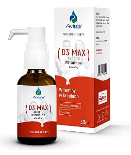 Avitale Witamina D3 4000 krople MAX (oliwa z oliwek)