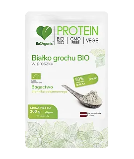 BeOrganic Białko Grochu BIO w proszku