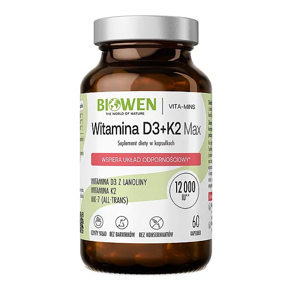 Witamina D3 + K2 Max