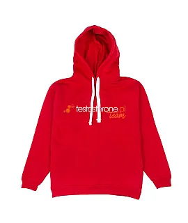 WU&S Bluza czerwona z kapturem Testosterone.pl (Unisex)