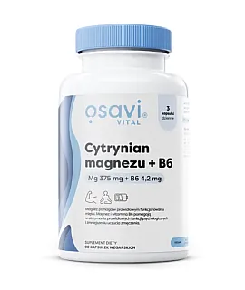 Cytrynian Magnezu + B6 - 375mg + 4,2mg