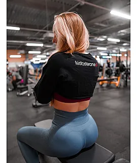 WU&S Bluza Krótka czarna damska Testosterone.pl V2