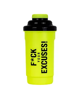 Shaker Szejker  F*CK EXCUSES YELLOW NEON