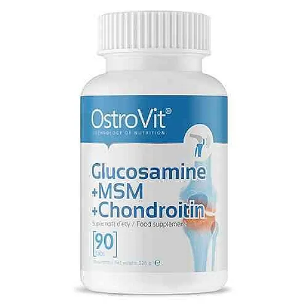 Glukozamina + MSM + Chondroityna + Witamina C - 90 tabletek