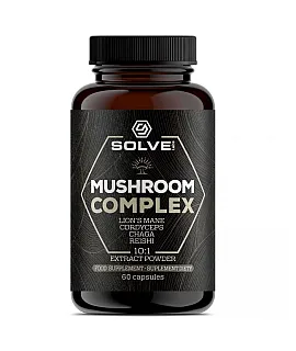 Mushroom Complex - Lions Reishi Cordyceps Chaga - (caps )