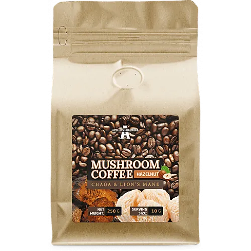 APOLLOS HEGEMONY Mushroom Coffee Hazelnut (Chaga & Lions Mane)