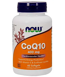 CoQ10 Koenzym Q10 400mg with Vitamin E & Sunflower Lecithin