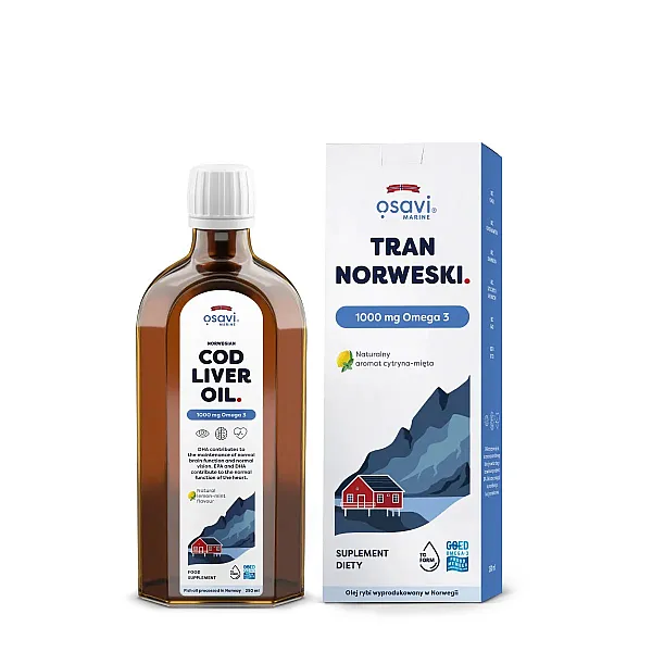Tran Norweski 1000mg w płynie