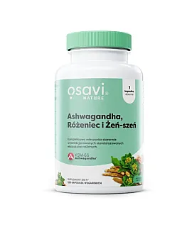 Ashwagandha + Różeniec + Żeń-szeń