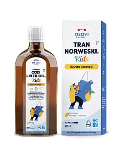 Tran Norweski Kids 500mg Liquid (cytryna)