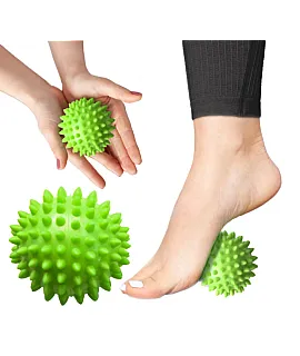 Piłka z kolcami do masażu SPIKE+ 9cm (zielona)