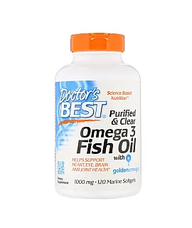 Purified & Clear Omega 3 Fish Oil 1000mg