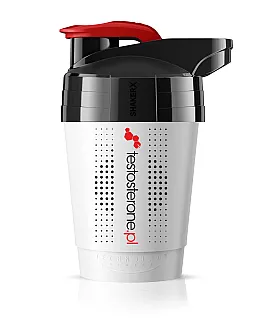 ShakerX Premium Mini Testosterone.pl WHITE (szejker BPA Free) 400ml
