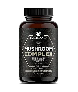Mushroom Complex - Lions Reishi Cordyceps Chaga - (caps)