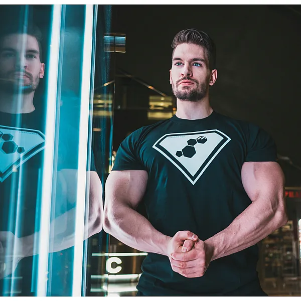 T-shirt PREMIUM Super Testo WU&S Black