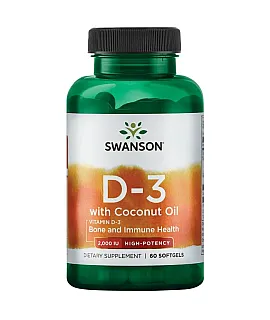 Witamina D3 2000IU With Coconut Oil
