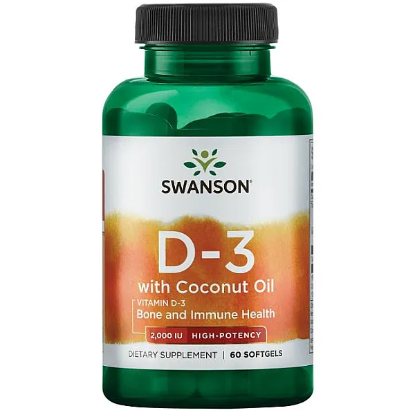 Witamina D3 2000IU With Coconut Oil 