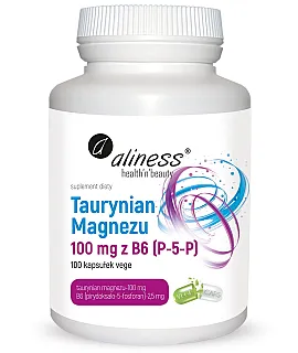 Taurynian Magnezu 100 mg z B6 (P-5-P)