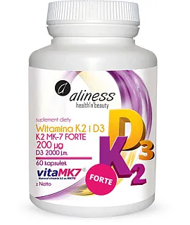 Witamina K2 Forte MK-7 z Natto i D3