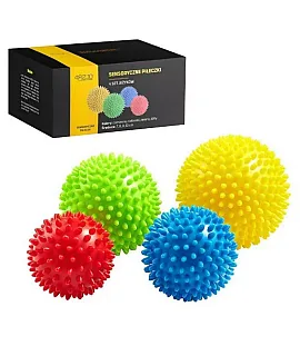 Zestaw Piłek z kolcami do masażu SPIKE+ 4szt