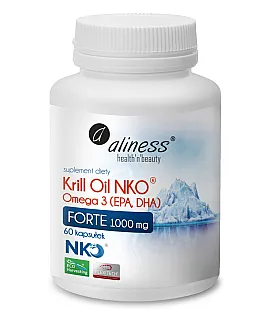 Krill Oil NKO Omega 3 1000mg FORTE z Astaksantyną