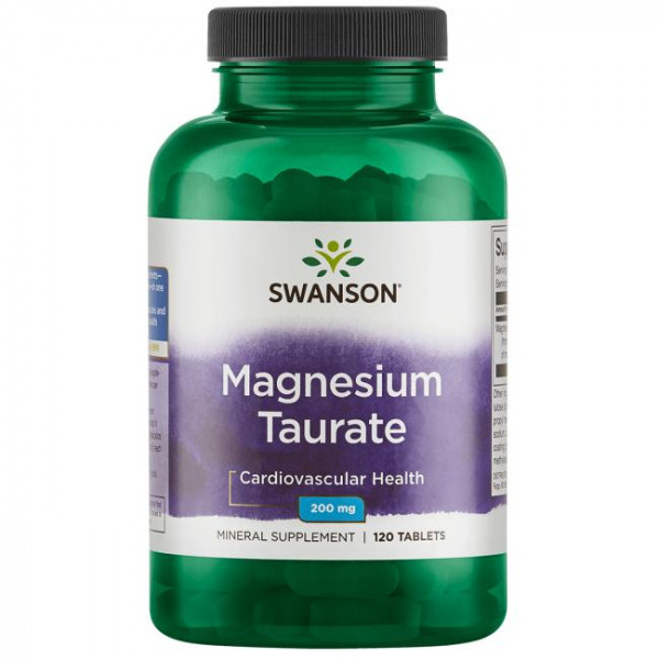 Swanson Magnesium Taurate 200mg Swanson Taurynian Magnezu 200mg