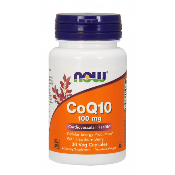 NOW FOODS CoQ10 Koenzym Q10 100mg with Hawthorn Berry Cena