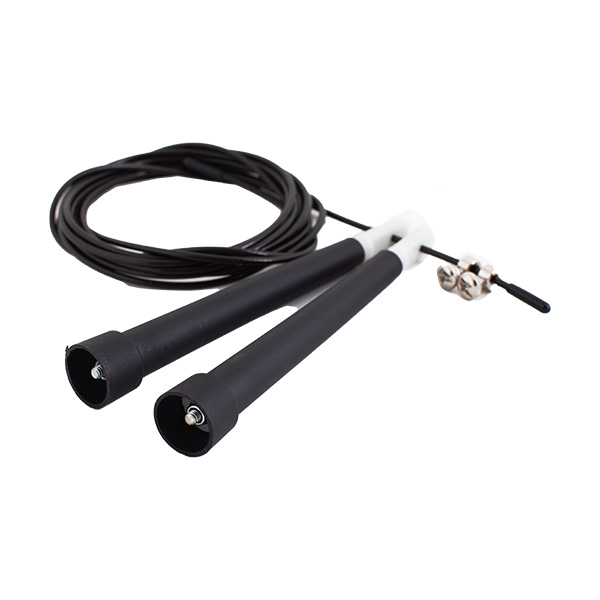 6Pak Skakanka Skipping Rope 01 Black: czarna skakanka z regulacją długości