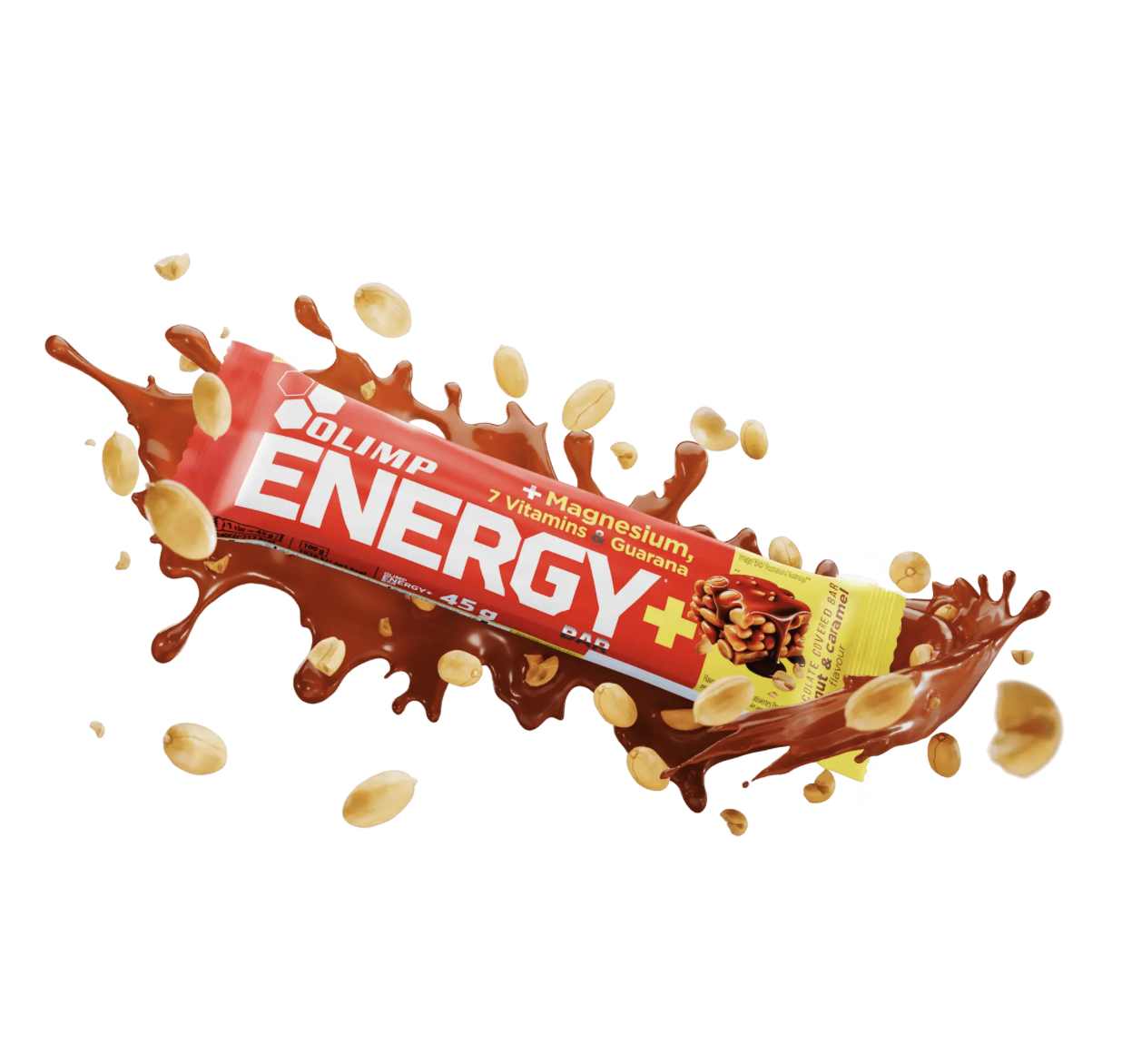Olimp Energy+ Bar Peanut & Caramel, baton 45 g