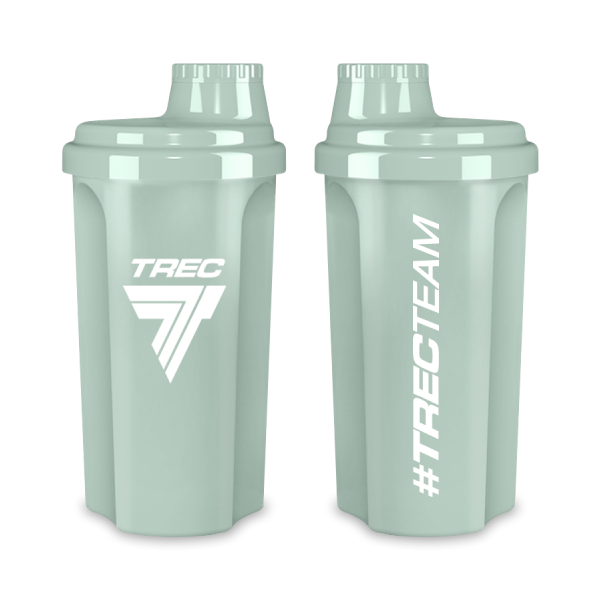 Trec Shaker TREC TEAM Mint 700 ml: miętowy shaker z logo TREC i napisem #TRECTEAM