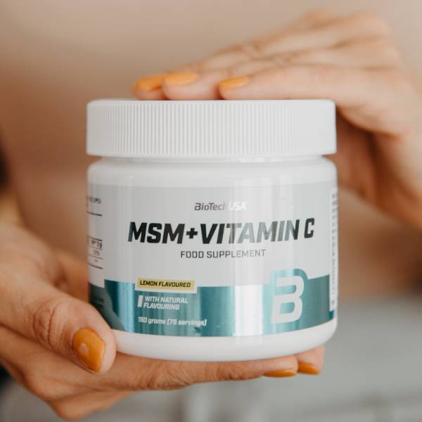 BioTechUSA MSM + Vitamin C, napój w proszku z witaminą C i MSM
